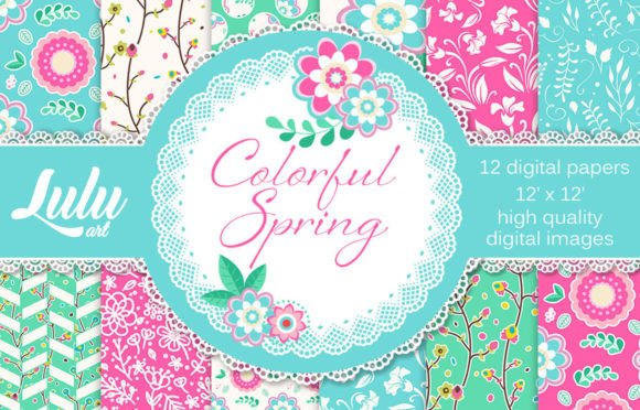 Download Colorful Spring Patterns - Patterns Collection