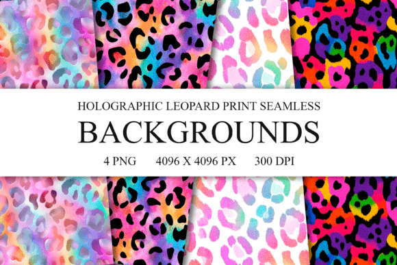 Download 4 Leopard Print Seamless Patterns PNG - Patterns Collection