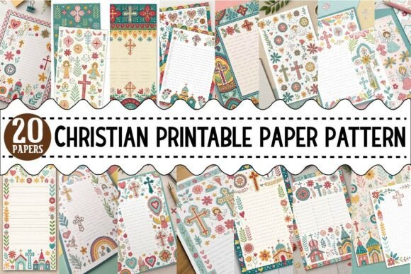 Download Christian Printable Paper,Pattern Bundle - Premium Bundle